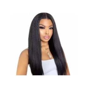 Grade 8a Yaki Straight Closure Unit Virgin Hair - 20inches - Black